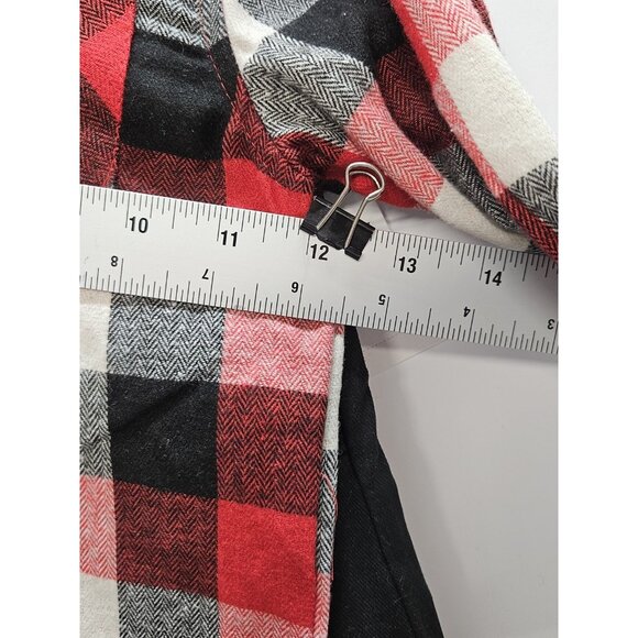 DKNY  Size 24M Set Of 3, Red Vest/ Black Pants/ Red Plaid Button Up Long Sleeve - Picture 12 of 16